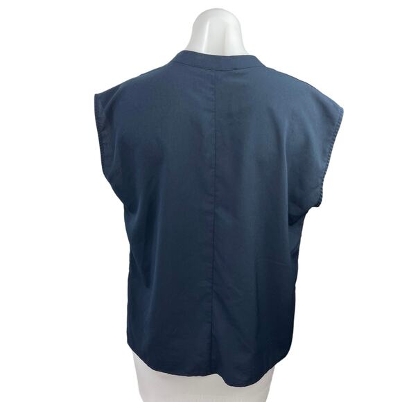 Banana Republic Women's Blue V-Neck Sleeveless Pullover Blouse Shirt Top Sz XS - Picture 2 of 4